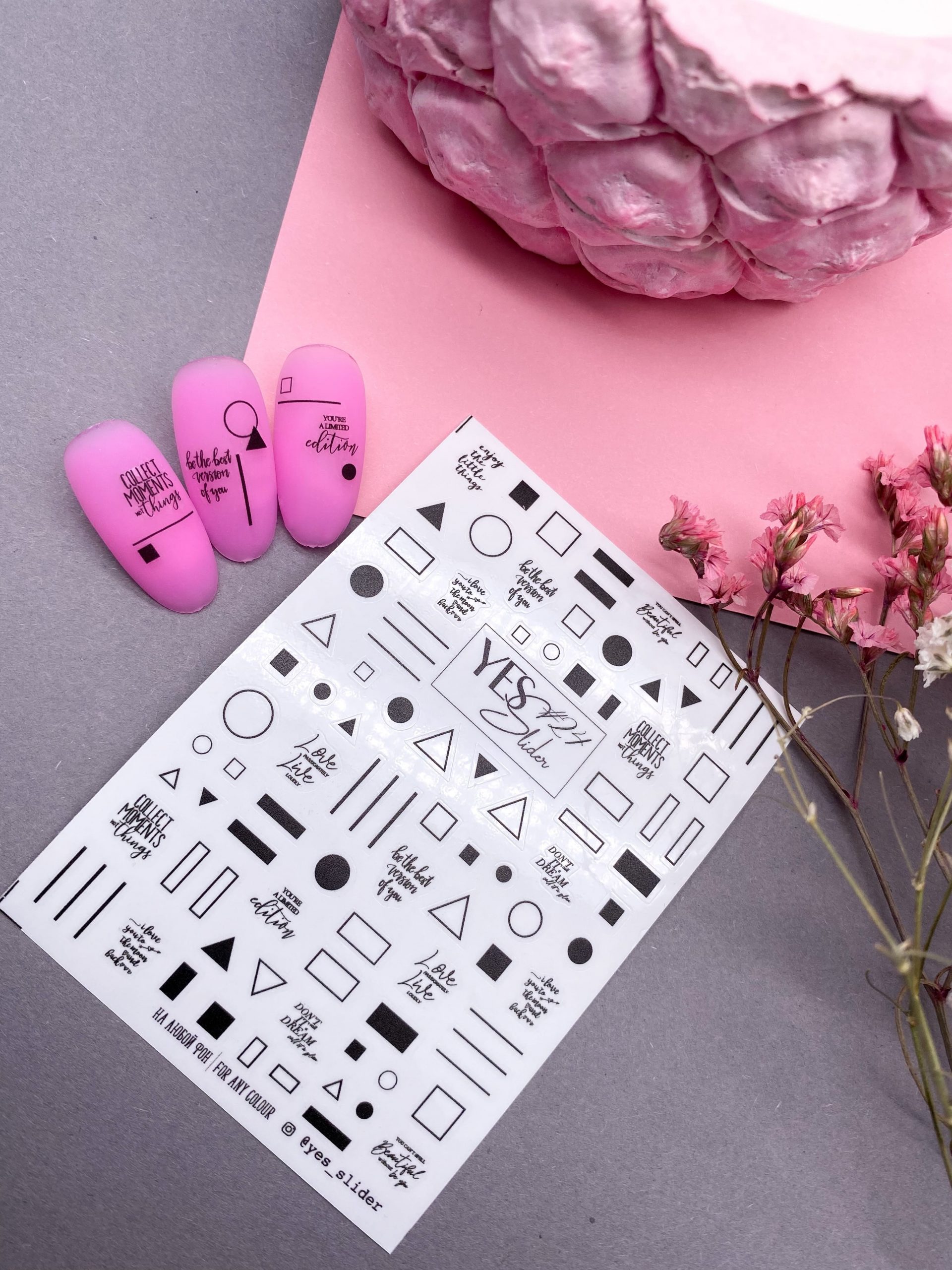 24 yes slider sticker