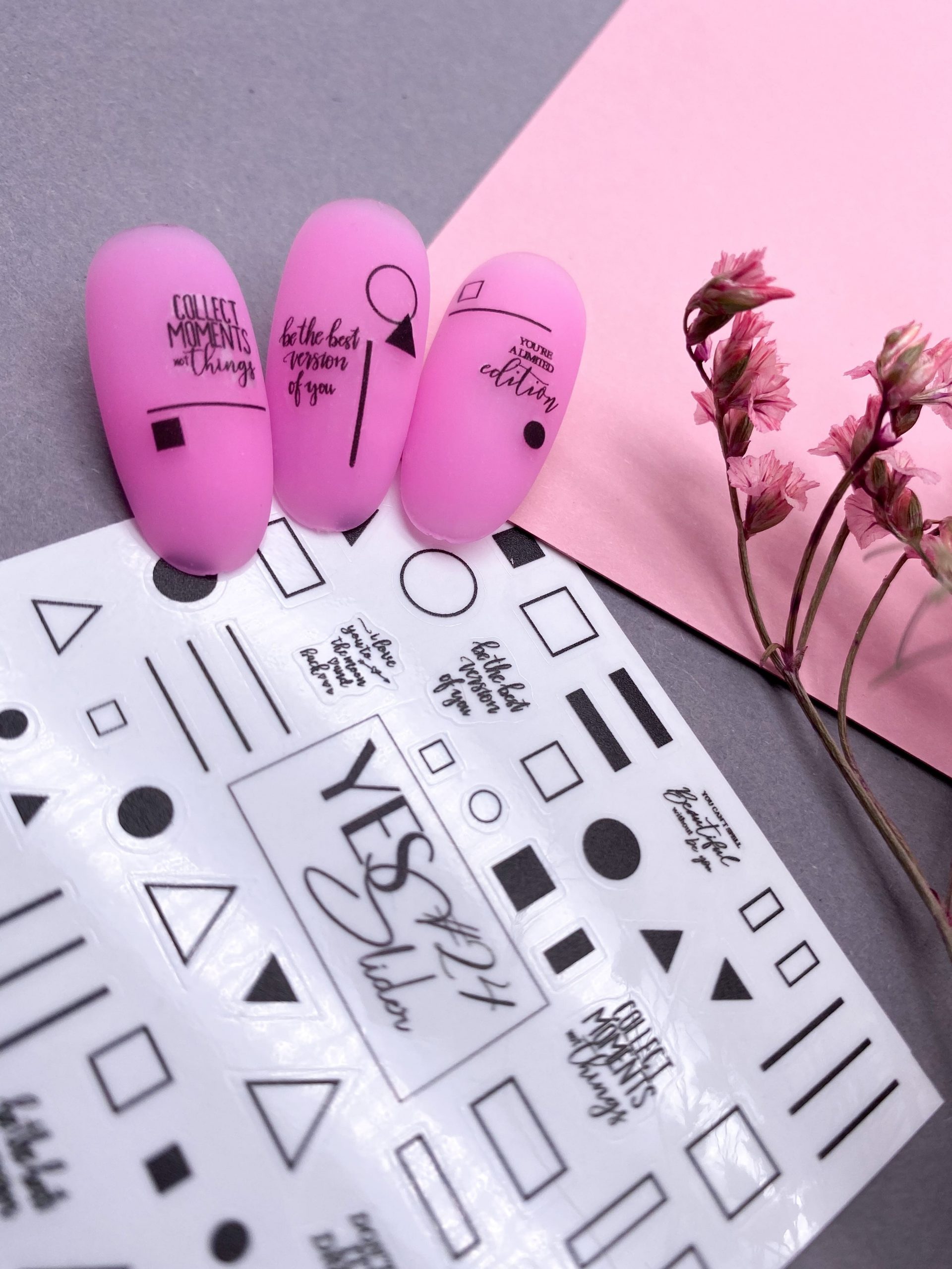 24 yes slider sticker