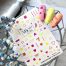 48 yes slider foil di sticker adesivi per nail art geometriche colorate unghie