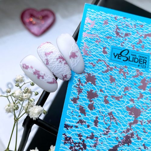 123 yes slider decorazione unghie con foil nail art semplici