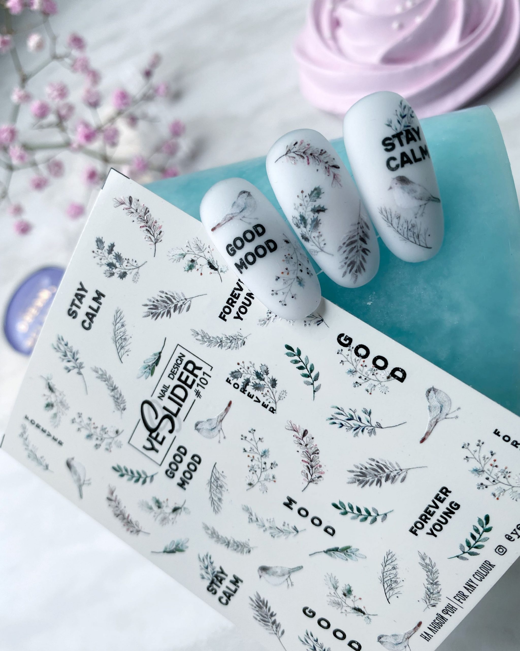 101 yes slider foglio slider per nail art