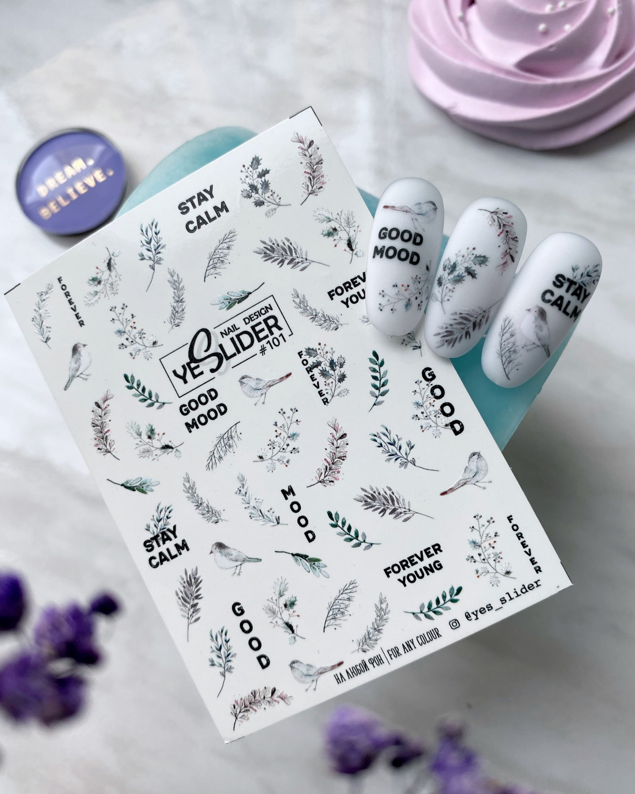 101 yes slider foglio slider per nail art