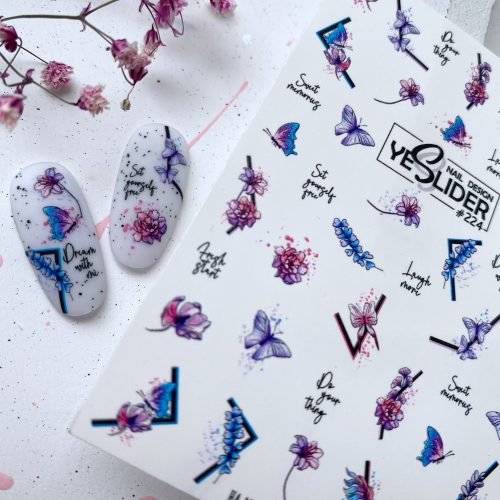 decorazioni unghie con fiori e forme geometriche