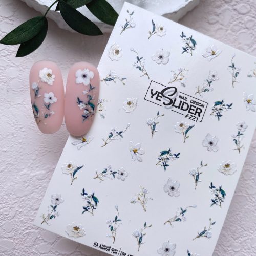 decorazioni unghie fiori nail art con water decal