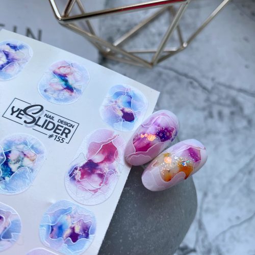 decoro effetto vetro unghie nail art sticker