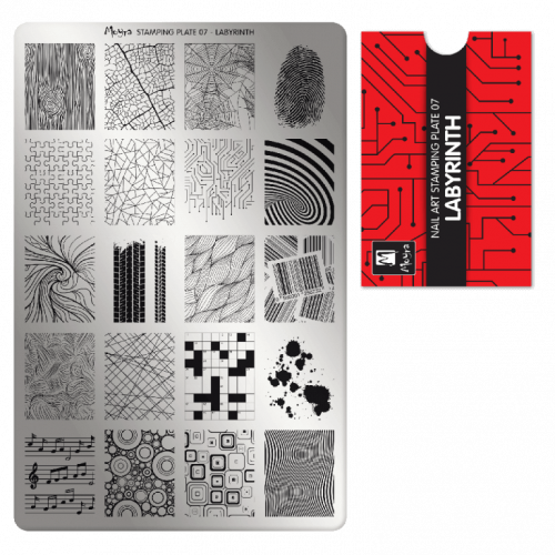 piastra per stamping nail art moyra 007