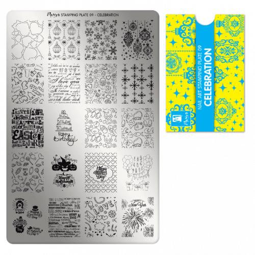 stamping per unghie nail art e decori per festività moyra 009