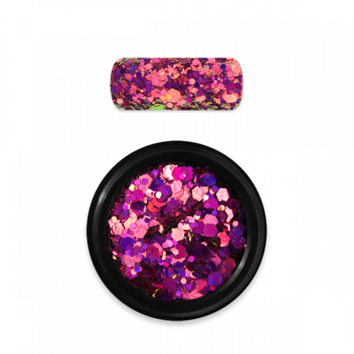 Moyra holo glitter mix No. 13 Chameleon pink