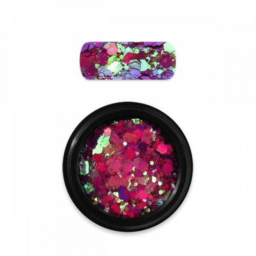 Moyra holo glitter mix No. 14 Chameleon mauve