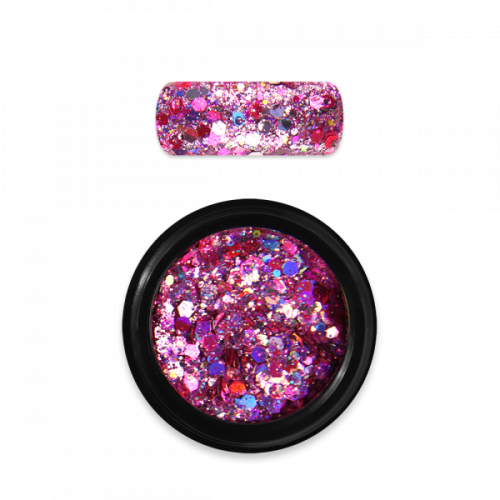 Moyra Holo glitter mix n. 20 Rosa scuro - dark rose
